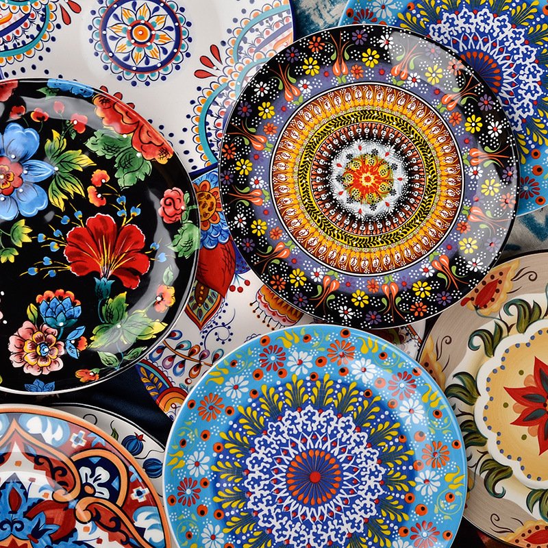 Underglaze Ceramic Tableware Bohemian Household Dishes - Image 2