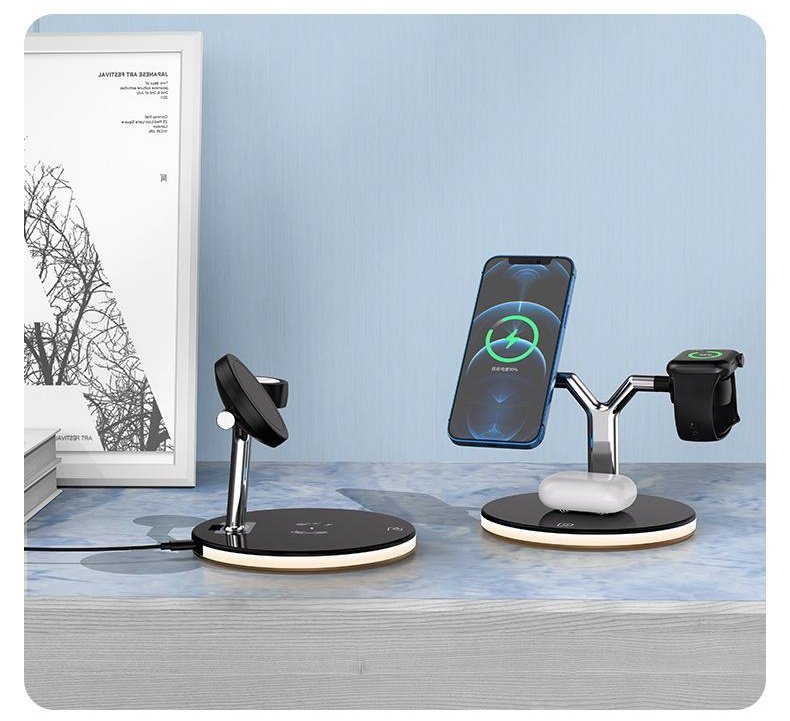Compatible with Apple, 3 In 1 Magnetic Wireless Charger