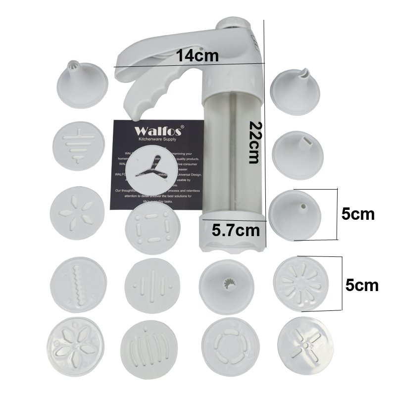 Cookie Mold, Decorating Gun, Biscuit Machine, 12 Slices, 6 Cream Mounting - Image 2
