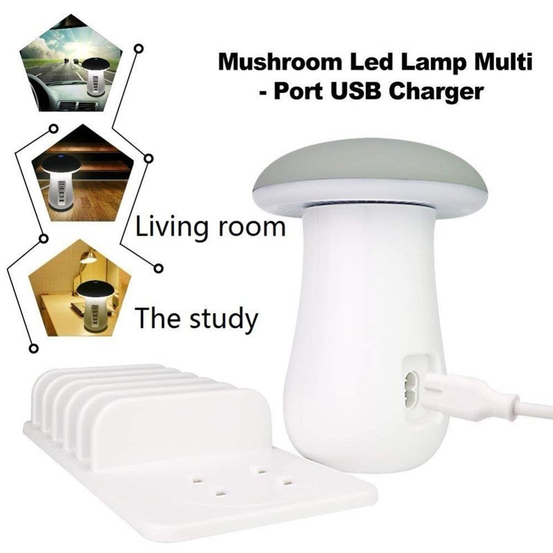 2 In 1 Multifunction Mushroom Lamp LED Lamp Holder - Image 7