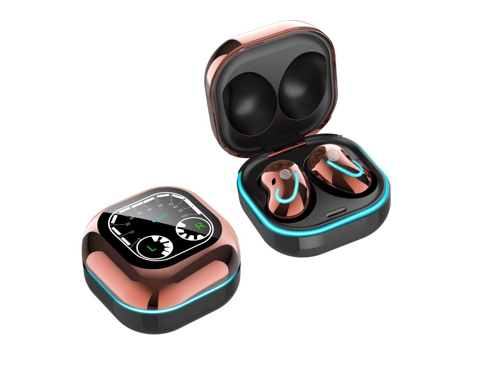 New S6 SE Breathing Light Time Digital Display TWS5.0 Bluetooth - Image 4