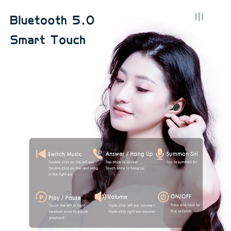 B5 Bluetooth Headset Binaural Digital Display Stereo Bluetooth Headset - Image 2