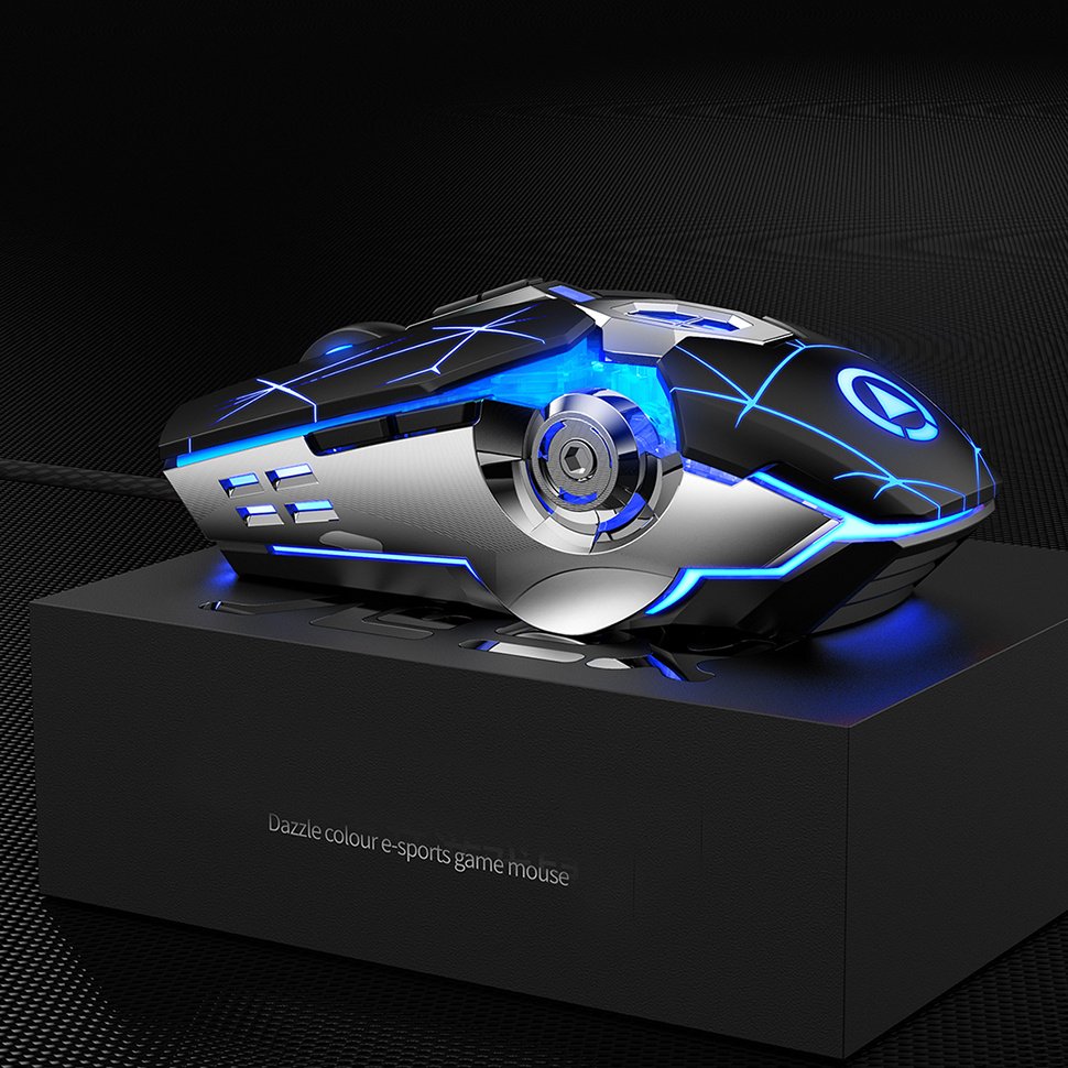 Gaming Mouse Wired Silent Gaming Mechanical Computer Desktop