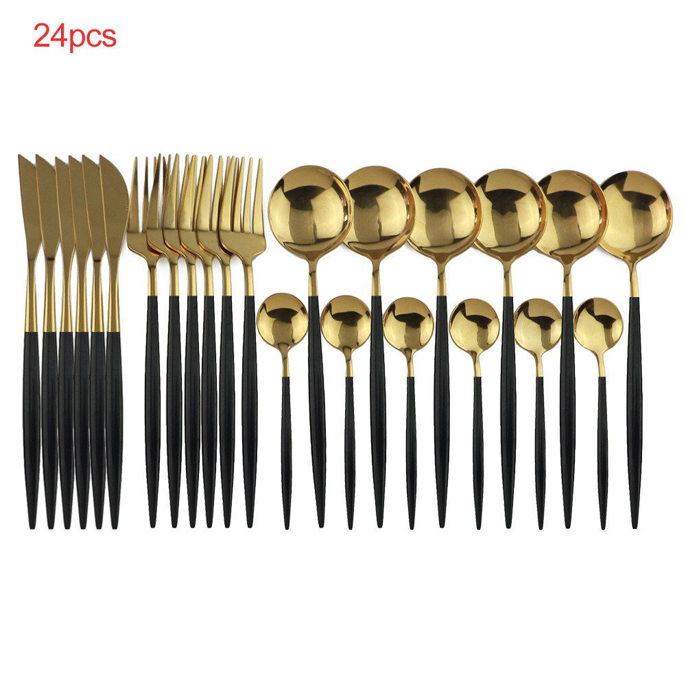 24pcs Luxury Cutlery Set - Image 2