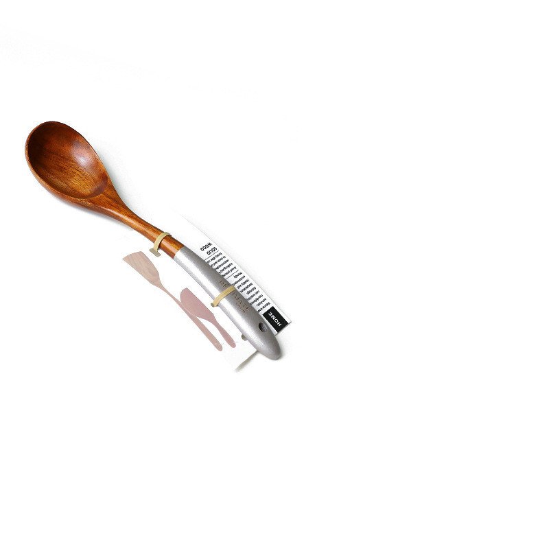 Simple Teak Lacquer Colorful Kitchen Utensils Soup Spoon Vegetable Shovel - Image 4