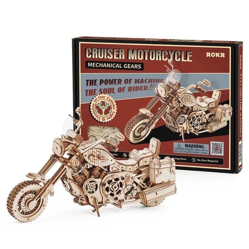 Robotime Rokr Cruiser Motorcycle - Image 2