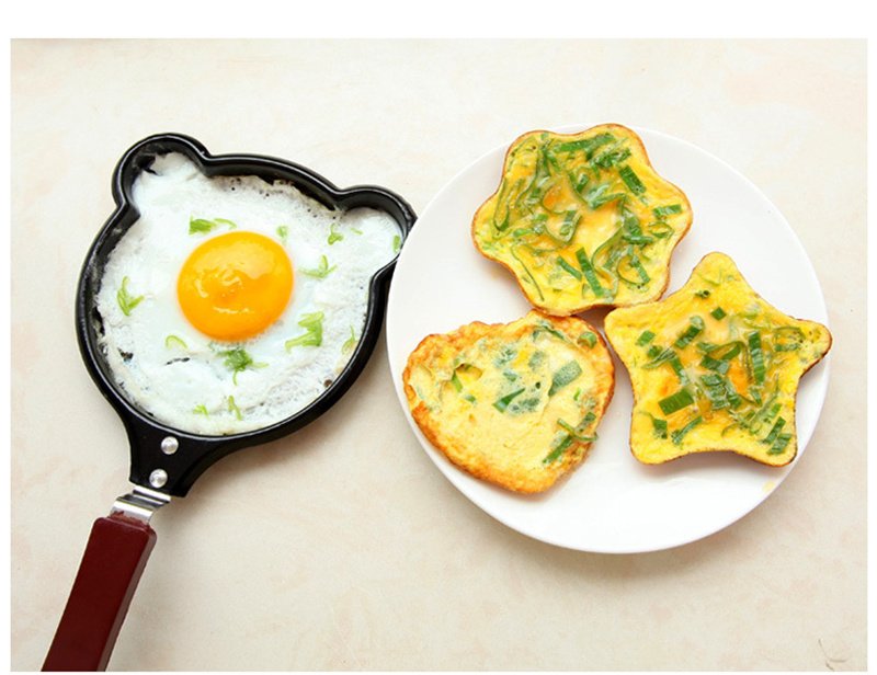 Mini Pancake Maker Cartoon Bear Heart Star Frying Pan