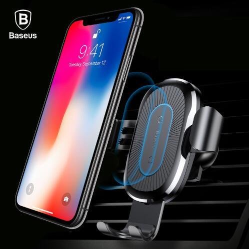 Gravity Bracket Wireless Charging Car Two-in-one