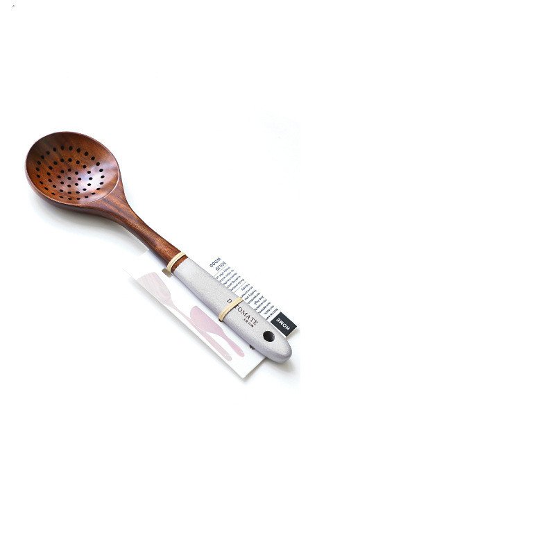 Simple Teak Lacquer Colorful Kitchen Utensils Soup Spoon Vegetable Shovel - Image 3