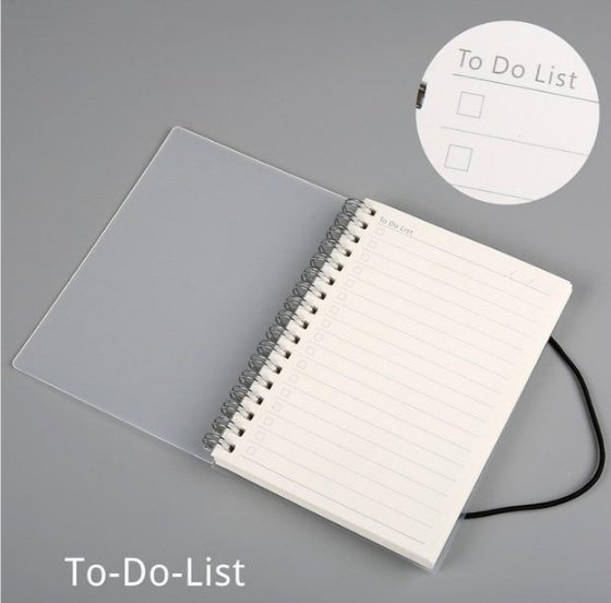 Plastic Cover Bound Spiral Coil Notebook - Image 4