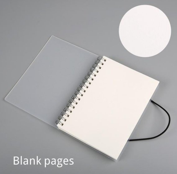 Plastic Cover Bound Spiral Coil Notebook - Image 2
