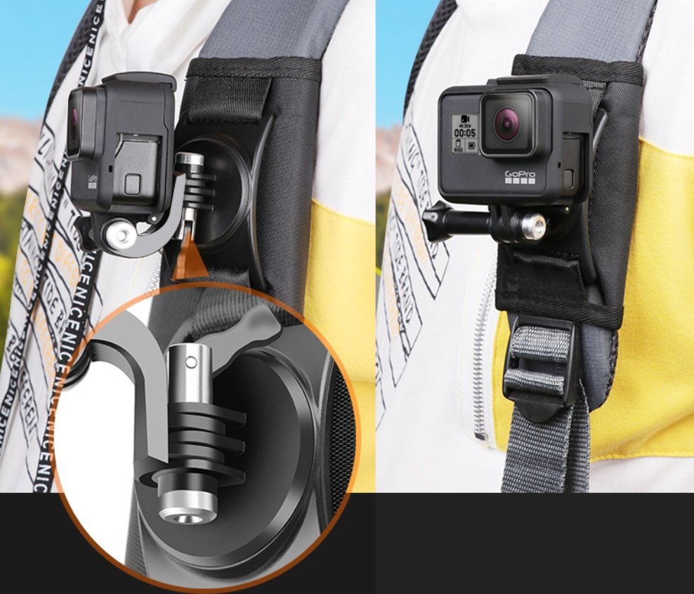 Sports camera backpack fixed shoulder strap - Image 8