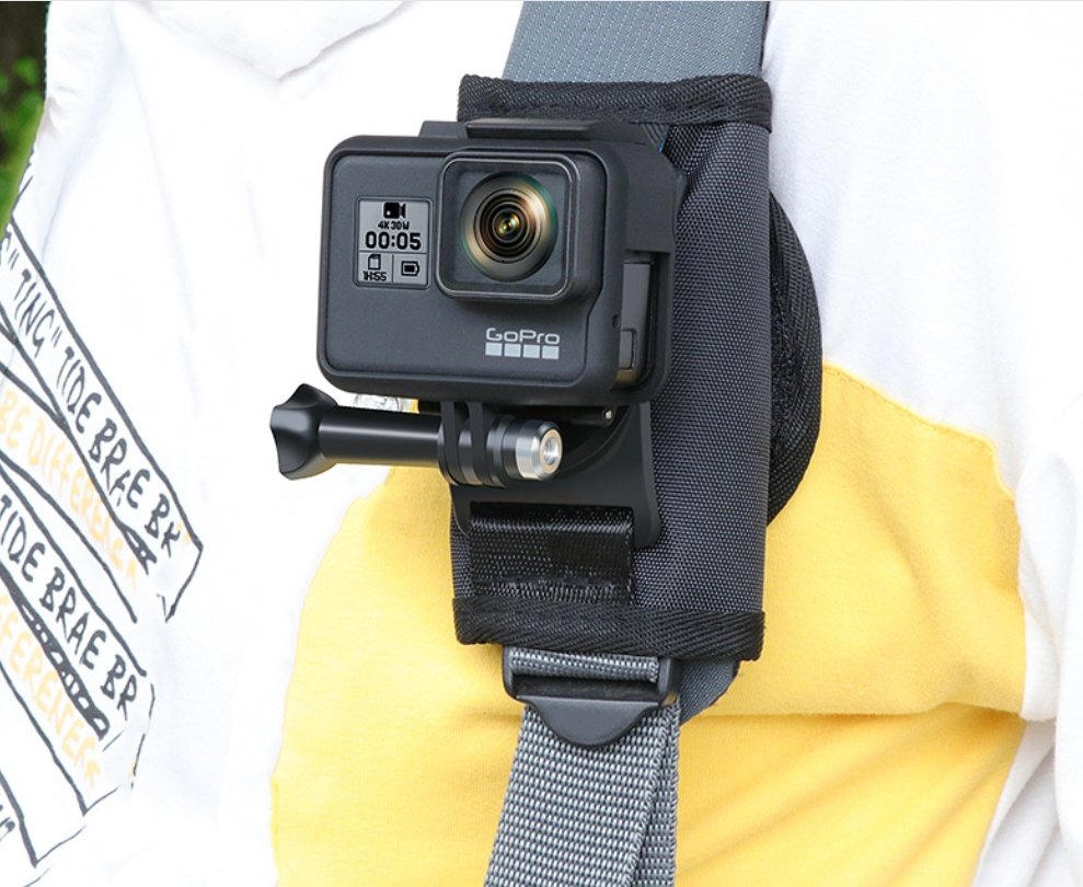 Sports camera backpack fixed shoulder strap - Image 6