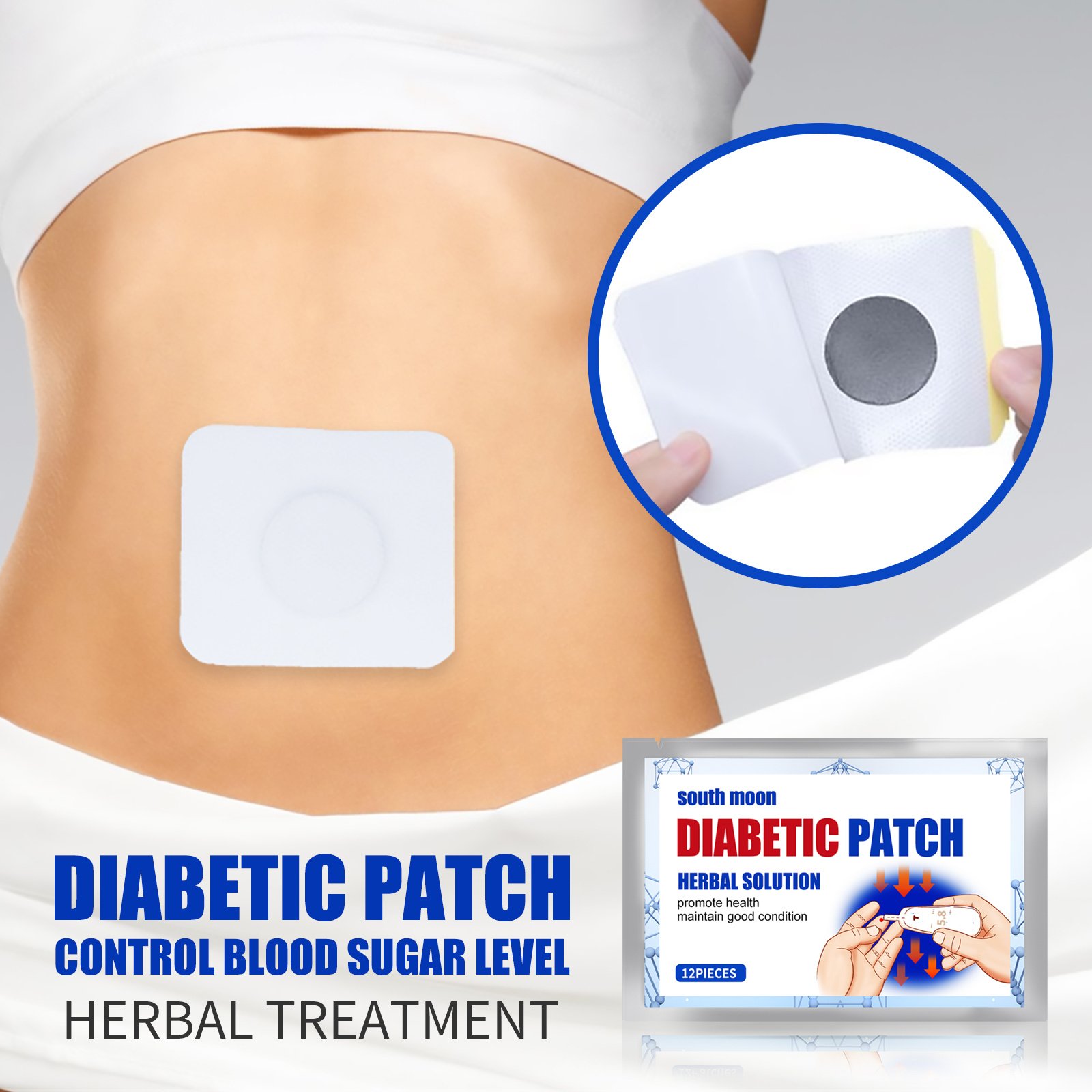 South Moon Sugar Soothing Patch Body Care Belly Button Patch For Middle-aged And Elderly To Relieve Thirst Personal Health Care Patch - Image 3