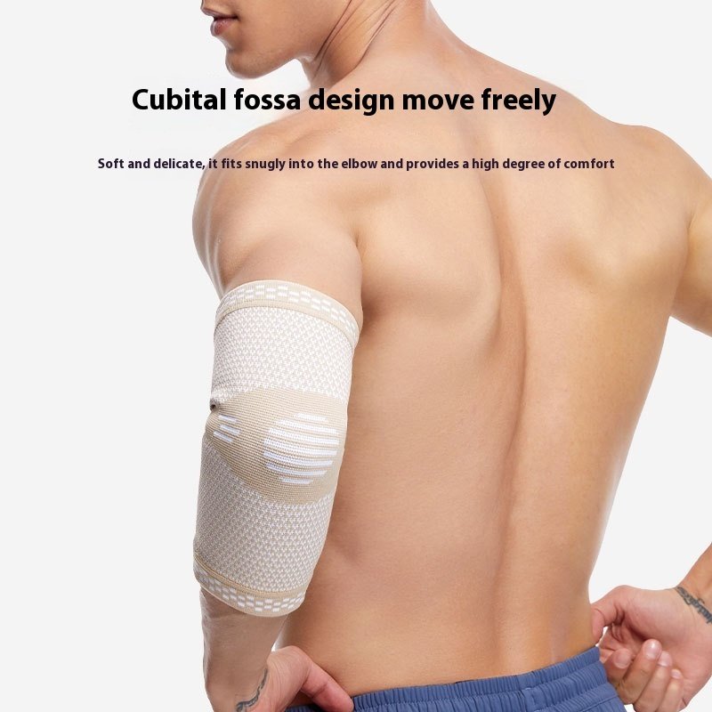 Sports Elbow Guard Summer Men's And Women's Knitted Nylon Basketball Breathable Warm Sports Protective Gear Pressure Elbow Pad - Image 2
