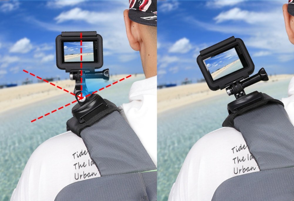 Sports camera backpack fixed shoulder strap - Image 5