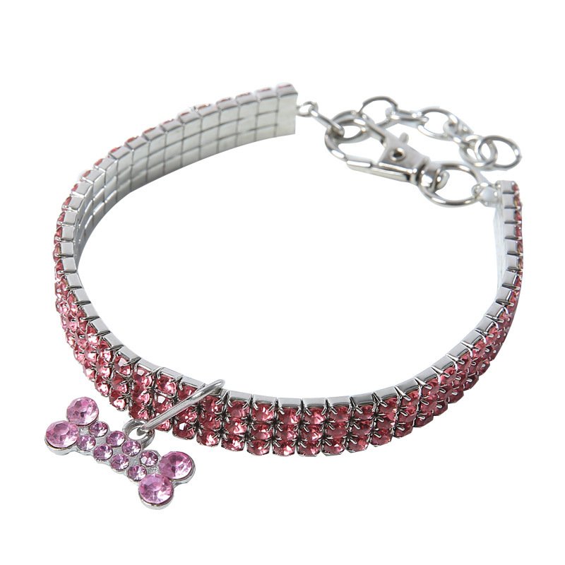 Bling Rhinestone Dog Collar Crystal Puppy Chihuahua Pet Dog Collars Leash For Small Medium Dogs Cats - Image 3