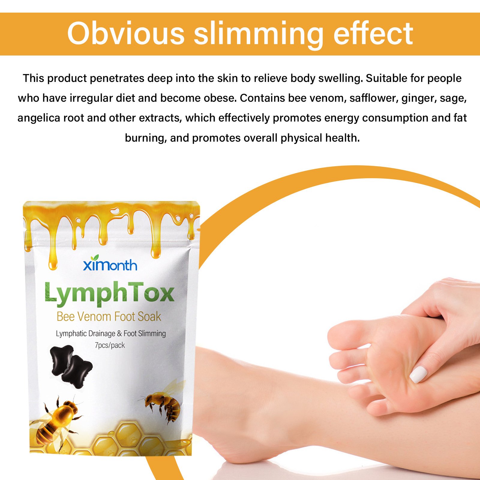 Bee Venom Foot Bath Condensate Beads Moisturizing And Cleaning Foot Body Relaxation Care Foot Bath Beads - Image 3