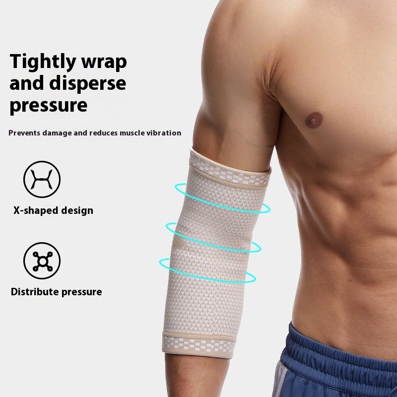 Sports Elbow Guard Summer Men's And Women's Knitted Nylon Basketball Breathable Warm Sports Protective Gear Pressure Elbow Pad - Image 4