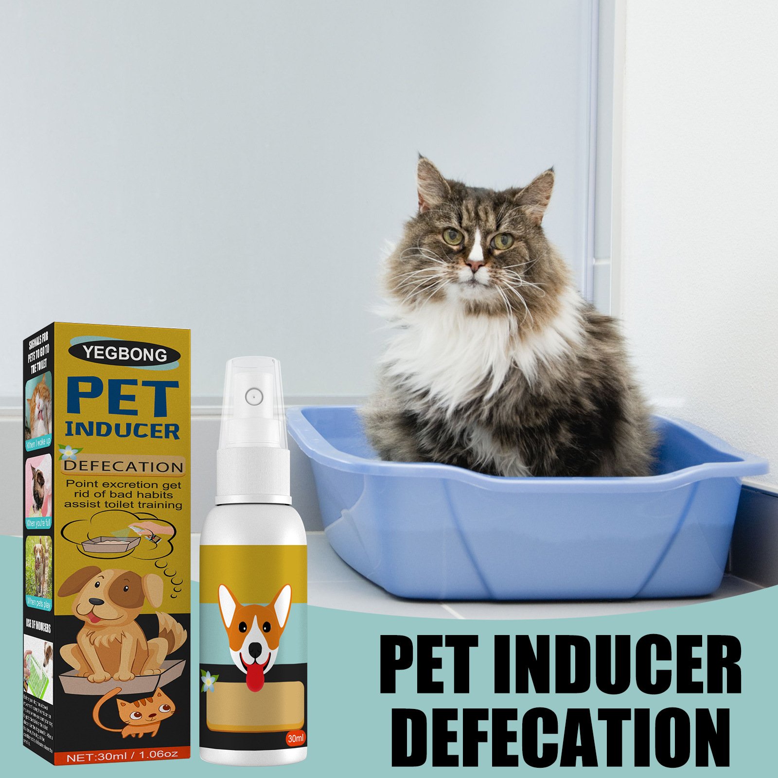 Pet Defecation Positioning Spray Inducer